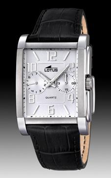 Horlogeband Lotus 18221-1 Leder Zwart 26mm