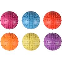 Hondenspeelgoed Stekelbal Rubber - 9 cm 9 cm Flamingo Multicolor - thumbnail