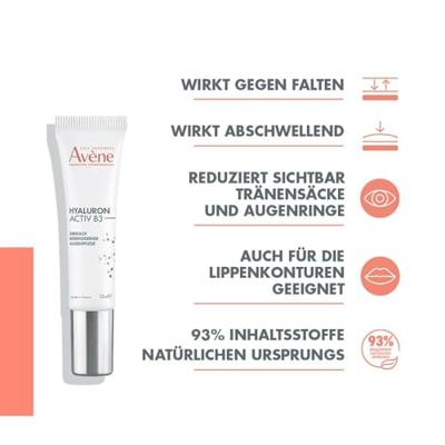 Avène Hyaluron Activ B3 Drievoudige corrigerende Oogverzorging anti-aging, Hyaluronzuur & Niacinamide 15ml