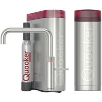 Quooker Fusion Square Keukenkraan Set - Kokend Warm- en Koud Water - RVS - Inclusief PRO3 Reservoir & CUBE - Direct Gekoeld Bruisend Water - thumbnail