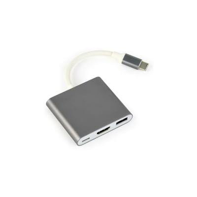 Gembird A-CM-HDMIF-02-SG USB grafische adapter 3840 x 2160 Pixels Grijs - thumbnail