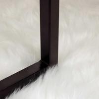 VidaXL Nep schapenvacht tapijt tafalla wit ø 120 cm polyester - thumbnail