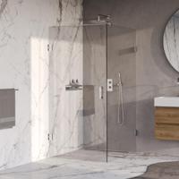 Brauer Void - Douchecabine met Draaideur - Helder Glas - 100x120x200 cm - incl. Glascoating - Chroom - thumbnail