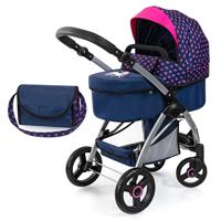 Bayer Design Poppenwagen City Max met tas (Blauw) - thumbnail