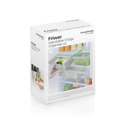 Aanpasbare koelkastorganiser Friwer InnovaGoods 2 Stuks Aanpasbare koelkastorganiser Friwer InnovaGoods 2 Stuks