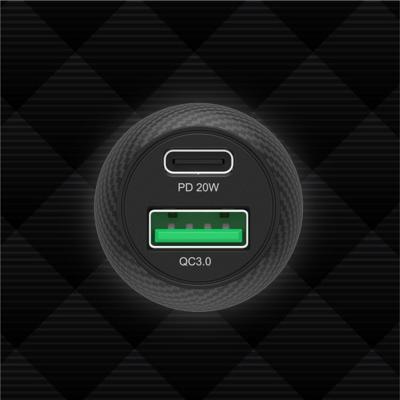 Unitek P1400A Autolader 38W USB-A USB-C QC 3.0