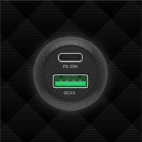 Unitek P1400A Autolader 38W USB-A USB-C QC 3.0 - thumbnail