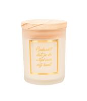 Geurkaars klein goud/wit - Bedankt - thumbnail