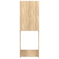 Wasmachinekast 64x25,5x190 cm sonoma eikenkleurig - thumbnail