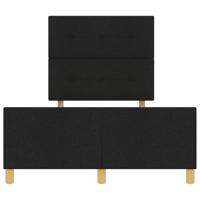 Bedframe met hoofdeinde Zwart 120 x 190 cm Stof - thumbnail