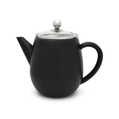 Bredemeijer Theepot 1,1l Duet Eva Mat Zwart