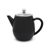Bredemeijer Theepot 1,1l Duet Eva Mat Zwart - thumbnail