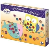 Detoa borduurset dieren junior karton/hout 41 delig - thumbnail