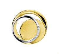 TFT Hanger Bicolor Goud Diamant 0.03ct H SI - thumbnail