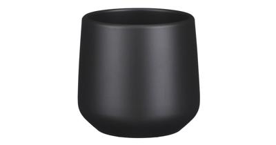 Amber pot rond donkergrijs mat h13,5xd14 cm Mica Decorations - Mica decorations