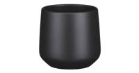 Amber pot rond donkergrijs mat h13,5xd14 cm Mica Decorations - Mica decorations - thumbnail