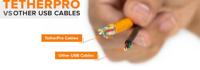 Tether Tools USB-kabel USB-mini-B stekker, USB-A stekker 4.60 m Oranje CU8015-ORG - thumbnail