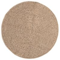Vloerkleed 90 cm voor binnen en buiten jute look - thumbnail