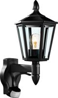 Steinel AUSSENLEUCHTE L 15 S SW 617813 Buitenlamp met bewegingsmelder (wand) LED E27 60 W Zwart - thumbnail
