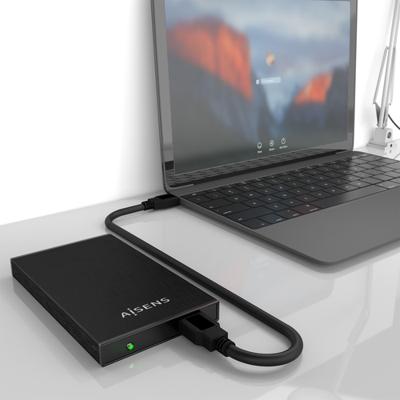 Hard drive hoes Aisens ASE-2523B Zwart 2,5" - thumbnail