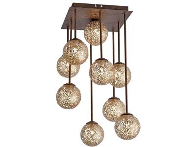 Paul Neuhaus Tafellamp Greta 2 lichts H 53 cm bruin