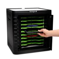 Kensington Charge & Sync Cabinet, Universeel Tablet, 10 Tablets Per Keer, Geschikt voor iPads, Galaxy Tabs, Kindles en Meer, Ingebouwde koelventilator, 43 x 40 x 35 Centimeter, Zwart, K67862EU - thumbnail