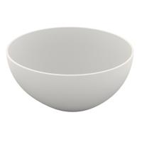 Crosstone by Arcqua Loeffi Waskom 38x38cm rond Solid Surface Mat Wit CTS2102 - thumbnail