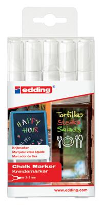Edding 4095 Krijtmarker Wit, Wit, Wit, Wit, Wit 2 mm, 3 mm Edding 4095 Krijtmarker Wit, Wit, Wit, Wit, Wit 2 mm, 3 mm