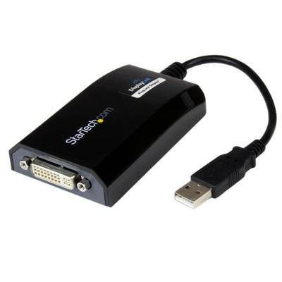 .com USB naar DVI Adapter - Externe USB Video Grafische Kaart voor PC en MAC - 1920x1200 - Externe video-adapter - DisplayLink DL-195 - 16 MB - USB 2.0