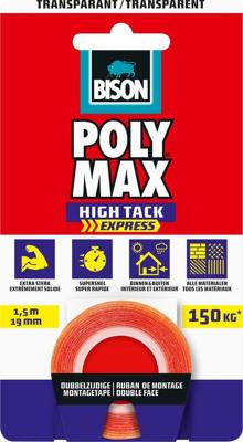 Polymax tape trp 19mmx1,5m Bison - Bison Polymax tape trp 19mmx1,5m Bison - Bison