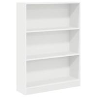 Boekenkast 80x24x109 cm bewerkt hout wit - thumbnail