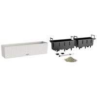 Jardiniere - Balconera cottage 80 - Complete set - Wit - 12 L - LECHUZA - thumbnail