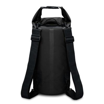 Buiten waterdichte droge dubbele schouderriem tas Dry Sack capaciteit: 15L (zwart)