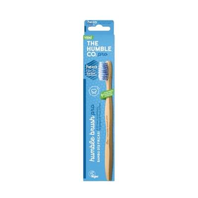 The Humble Co. Tandenborstel bamboe - pro - hexatech spiral - soft - blauw