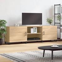 Tv-meubel 150x30x50 cm bewerkt hout sonoma eikenkleurig - thumbnail