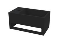 Best Design Mona Black Links fontein incl.handdoekhouder Just Solid 33x18x16cm 4007840 - thumbnail