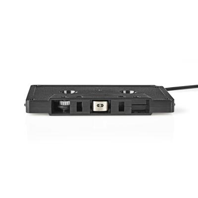 Cassette-adapter | 3,5 mm Mannelijk | Zwart Cassette-adapter | 3,5 mm Mannelijk | Zwart