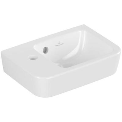 Villeroy & Boch O.novo fontein 1 kraangat links met overloop 36x25cm - wit 43423601