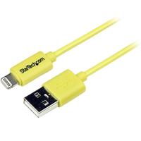 StarTech.com USB-kabel voor Apple Lightning naar USB, voor iPhone, iPod, iPad, 1 m, geel (USBLT1MYL) - thumbnail