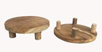 Plateau teak naturel 30x8 cm - thumbnail