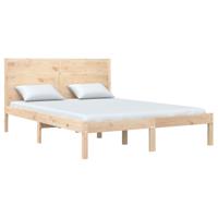Bedframe zonder matras massief grenenhout 160x200 cm - thumbnail