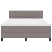 vidaXL Boxspring Bed met Matras Taupe 140x190 cm Stof - thumbnail