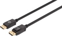 Manhattan 353595 DisplayPort-kabel DisplayPort Aansluitkabel DisplayPort-stekker, DisplayPort-stekker 1.00 m Zwart 8K UHD - thumbnail