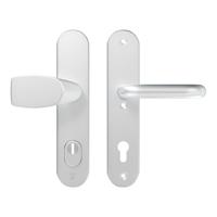 AXA Veiligheidsbeslag Oval Plus kruk Wing+U PC92 anti-kerntrek aluminium naturel - thumbnail