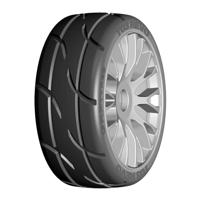 GRP GT T03 Revo - XB1 Ultra Soft - Mounted on New Flex Silver Wheel - 1 Pair - thumbnail