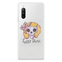 Silicone Back Case Sony Xperia 10 III Boho Skull - thumbnail