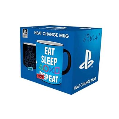 Playstation Heat Change Mug - Eat Sleep Repeat
