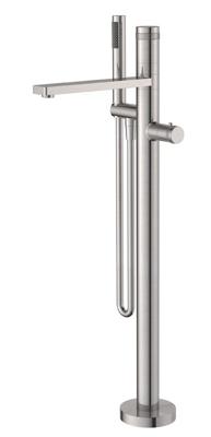 Vrijstaand Bad Thermostaatkraan Wiesbaden Sphere 83.3 cm Compleet Geborsteld Staal