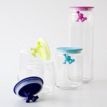 Alessi Voorraadpot Gianni A Little Man Holding On Tight - AMDR05 B - Zwart - 900 ml - door Mattia Di Rosa