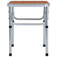 VidaXL Campingtafel inklapbaar 60x45 cm aluminium - thumbnail